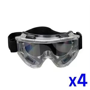 TBZ 작업용 보안경 밴드형 안전 고글 x4개 안전한 산업용