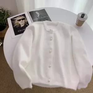 가디건 라운드넥 OSM-1005829 퍼 도톰