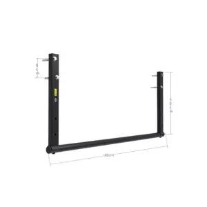 철봉 스테인리스 스트레이트 길이 턱걸이 천장설치 바 크로스핏 수평 블랙