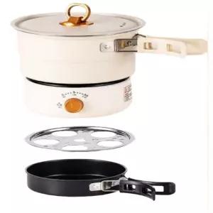 110v 다용도 접이식 전기밥솥 휴대용 여행 냄비 소형가전