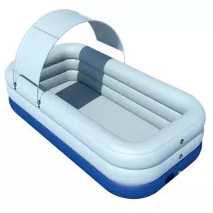 자동충전 풀장 옥상 그늘막 이동식 대형 간이수영장 가정용 에어 수영장