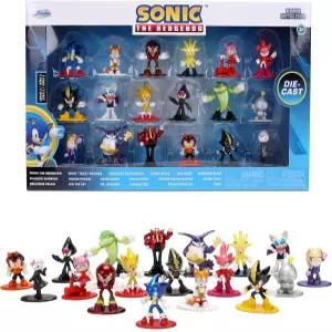 자다 소닉 헤지혹 나노 메탈피그 18팩 시리즈 2 다이캐스트 피규어 세트 - 섀도우 에이미 로즈 루즈 토이