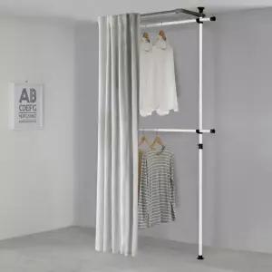 왕자 심플2단커튼행거_선택형B타입