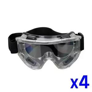 TBZ 작업용 보안경 밴드형 안전 고글 x4개 안전한 산업용
