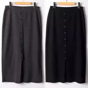 위쉬몰 RM 앞트임스판버튼스커트(F365H509) 빅사이즈 (41225632A)