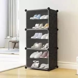 도어형 신발케이스 신발장6단 신발수납장 스톰 신발정리함 신발정리대 투명 신발장