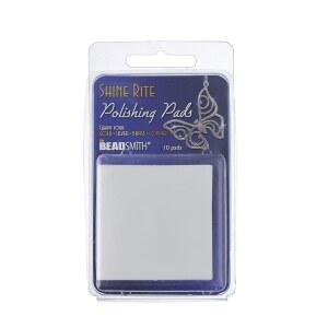 비드스미스 샤인 라이트 폴리싱 패드 u2013 2인치 전처리 폼 스퀘어 마이크로 연마제 u2013 사용으로 변색된 주얼리 구성품 u2013 10팩을 밝게, 광택을 내고 제거합니다