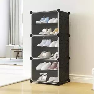 (G7027)스톰 투명 신발장(6단) 도어형 (40x90cm)