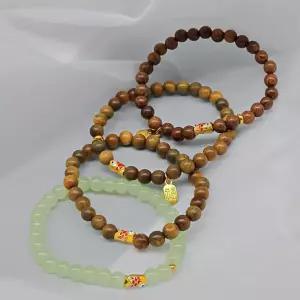 불교 손목 나무 원목 단주 행운 108배 소원 염주/명상/만사형통/부적/가벼운/합격기원/재물운/감성/기도