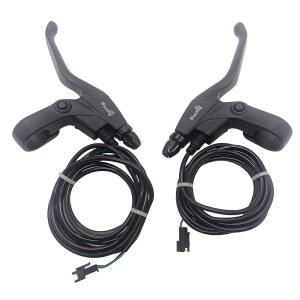 티안에라우스 E-바이크 브레이크 레버, 전기 자전거 또는 E 스쿠터용 그립, 액세서리는 부품(소형 와이어 홀더)을 브레이크할 때 전원이 차단됩니다