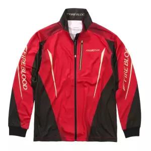 시마노 풀 Zip 셔츠 남성용 레드 SH-107Y