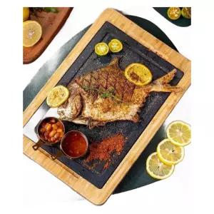 가정용 식당용 토마호크 스테이크 돌 접시 스톤 그릇 플레이트 레스토랑 식기