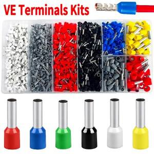 E1008E1508 압착 단자 200-1900Pcs | 공장 및 가정용 내열 절연 링 커넥터