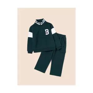 빈폴 키즈 바서티 하이넥 스웨트 세트 그린 BI4841U09M 400514