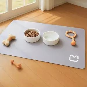 [알티피아]규조토 강아지 튼튼한 식기매트 80x50cm 사각