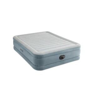 여행 및 캠핑용 펌프가 내장된 Intex 64823 ED 18인치 퀸 듀라빔 프리미엄 컴포트 공기 매트리스, 600파운드 무게 용량