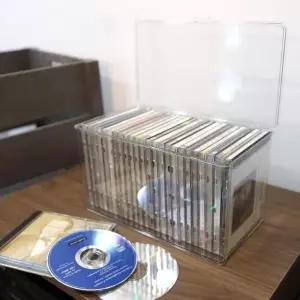 CD 앨범 견고한보관함 DVD 케이스 수납함 투명 소품 정리함