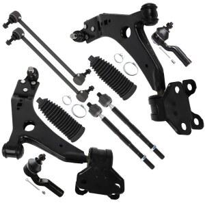 2013-2018 포드 이스케이프용 SCITOO 10pcs 키트 스웨이 볼 하부 서스펜션 /부트 컨트롤 로드 바 엔드 교체 암 전면 외부 타이 및 내부 링크