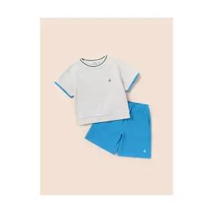 빈폴 키즈 와플 반팔 티셔츠 반바지 상하세트 베이지 BI5342U07A 305800