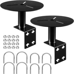 트럭 사이드 미러용 HZSIFU 2PCS 스트로브 라이트 마운팅 브래킷 마그네틱 또는 볼트 온 경고등과 호환되는