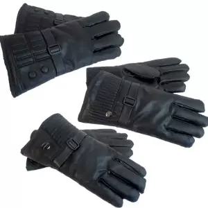 카미노아이  오버핸드 방한 가죽 오토바이장갑 바이크 라이딩 가죽장갑 털장갑 터치장갑