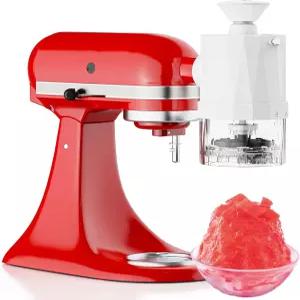 네이드 스탠드 믹서용 면도 얼음 부착물 거칠고 가는 칼날이 주방 보조용 기계 조각 8개 스노우 콘 메이커