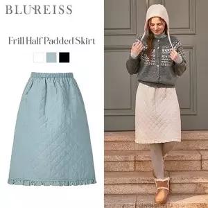 블루레이스 밴딩 프릴 패딩 하프 스커트 B5W1SK81911201453