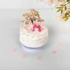 스팽글장식 벚꽃나무 오르골 만들기 DIY 키트 유치원 오브제 선물용 인테리어용