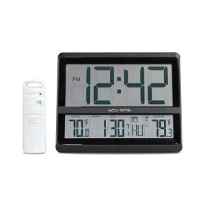 실내외 온도 날짜 요일 무선 변경 75440 DST 자동 대형 시계 AcuRite 원자