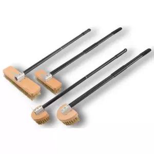 피자 화덕 솔 청소 오븐 장대 벽난로 베이킹 업소 긴 손잡이 스크레이퍼 닦기