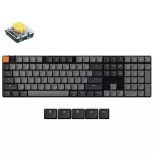 Keychron K5 QMK 맞춤형 기계식 키보드 울트라 슬림 풀 사이즈 104키 무선 게이밍 키보드 맥 윈도우용 RGB