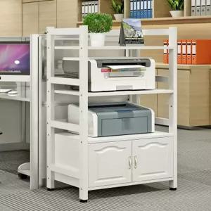 이동식 프린트 선반 수납 프린터기 데스크탑 거치대 바퀴 테이블 랙 팩스 원목 정리함