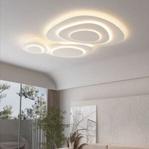 인테리어조명 카페 거실등 LED 매장 미니멀 화이트 천장등 침실 디자인 삼색 조명 50CM