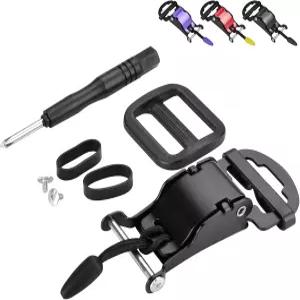 람보세이프 헬멧 퀵 버클 키트 풀 페이스용 오토바이 턱 스트랩 클립 3/4 D-링이 하프 안전한 리스 스틸로