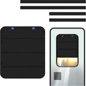 RVLAND RV 도어 창문 그늘막 업그드된 접이식 암막 커버 자외선 차단 캠카 일러 600D 방수 강화 수납