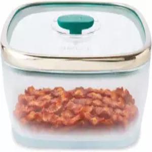 유리 뚜껑이 있는 애니데이 10컵 사각 식품 보관 플라스틱 프리 식사 준비 및 전자레인지 조리기구 안전