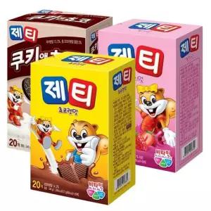 [갤러리아] 제티 3종 총 60T(초코20T+쿠키앤초코20T+딸기20T)