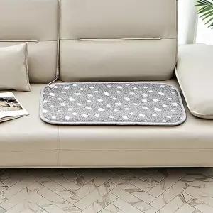 모던그레이 깔끔한전기방석 85x45cm 2인용 난방매트