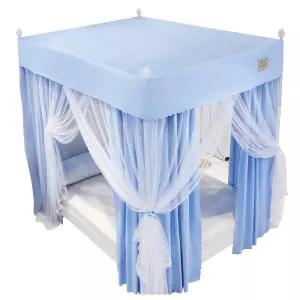 침대 모기장 원터치 설치 암막형 지붕 텐트 캐노피형