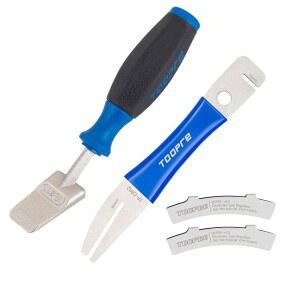 자전거 디스크 브레이크 수리 도구 키트용 틱브로 유압 피스톤 프레스 4피스 세트 로터 트루링 포크 조정 갭 레귤레이터 정렬