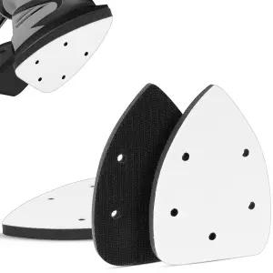 3팩 마우스 샌더 패드 폼 샌딩 5홀 포함 액세서리 교체용 유연성 및 압력 균형 조정용 샌드페이퍼 백킹