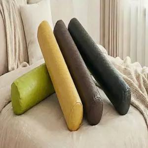 레자 서클 엠보 쿠션 원형 부드러운 원통 롱 베개