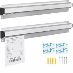 레스토랑 티켓 홀더 6/8/24/28/30 체크 랙 주문 영수증 레일 슬라이드 상업용 주방 카페 펍 바 2개(6)