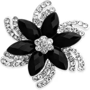 여성용 코츠니어 빈티지 플라워 브로치 - 정장 코트 드레스 모자 스카프 숄을 위한 라인스톤과 크리스탈이