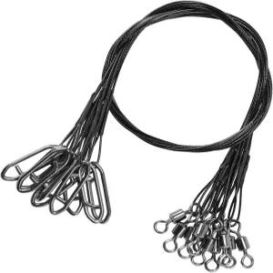 QISHUO 고강도 낚시 리더 와이어 리그 담수 스테인리스 중강 솔트워터 블랙 니켈