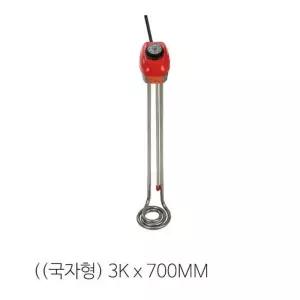 돼지꼬리히터실속 전기온수히터 전기온수기3KWx700mm