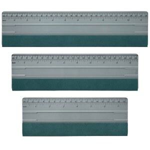 EHDIS 대형 비닐 스퀴지 윈도우 틴트 도구 3PCS 빅 사이즈 펠트 엣지 랩 스크레이퍼 비닐 그래픽 데칼 자동차 랩 어플리케이터 벽지 스무딩 (그레이)