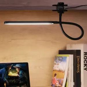 플리커프리 알찬시력보호 LED 집게 스탠드 조명 독서등