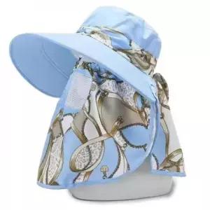 챙넓은 농사 모자 여성 햇빛가리개 마스크