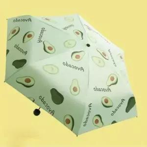 상큼한 과일 일러스트 접이식 골프용 양산 우산 복숭아 무늬 인쇄 장우산